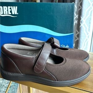 DREW New Magnolia Mary Jane Dark Brown Dress Shoes
